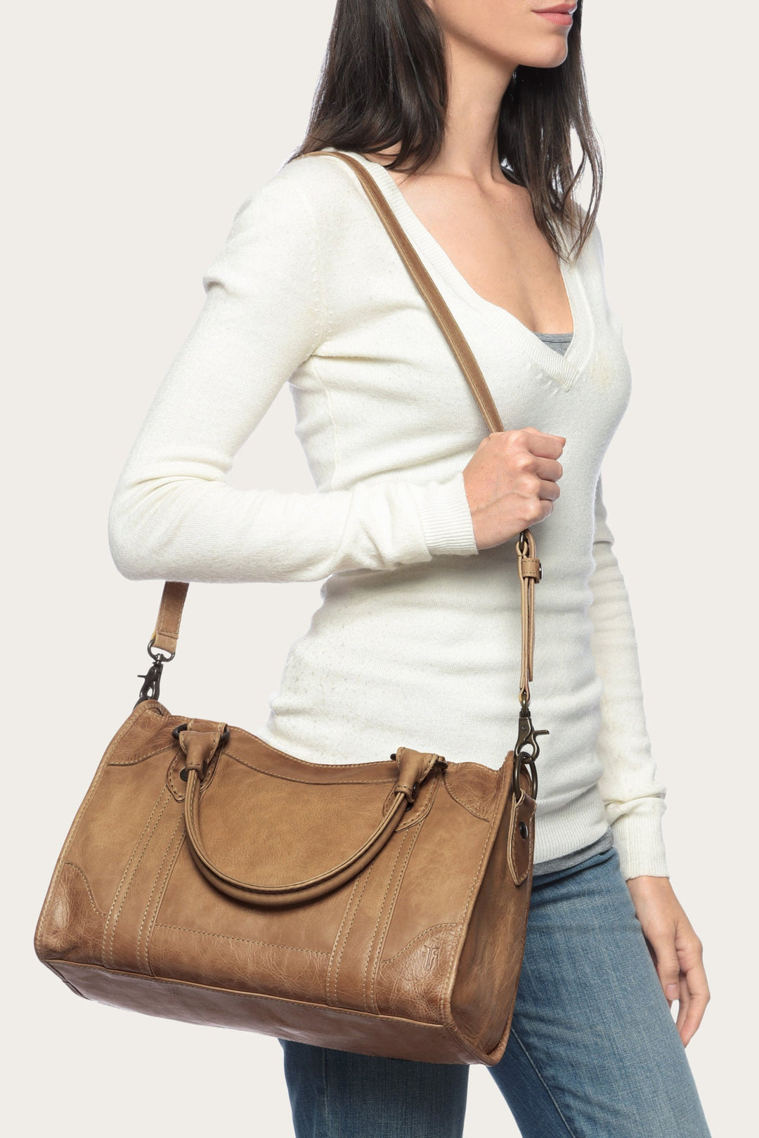 Frye Top Pick | Melissa Beige Satchel
