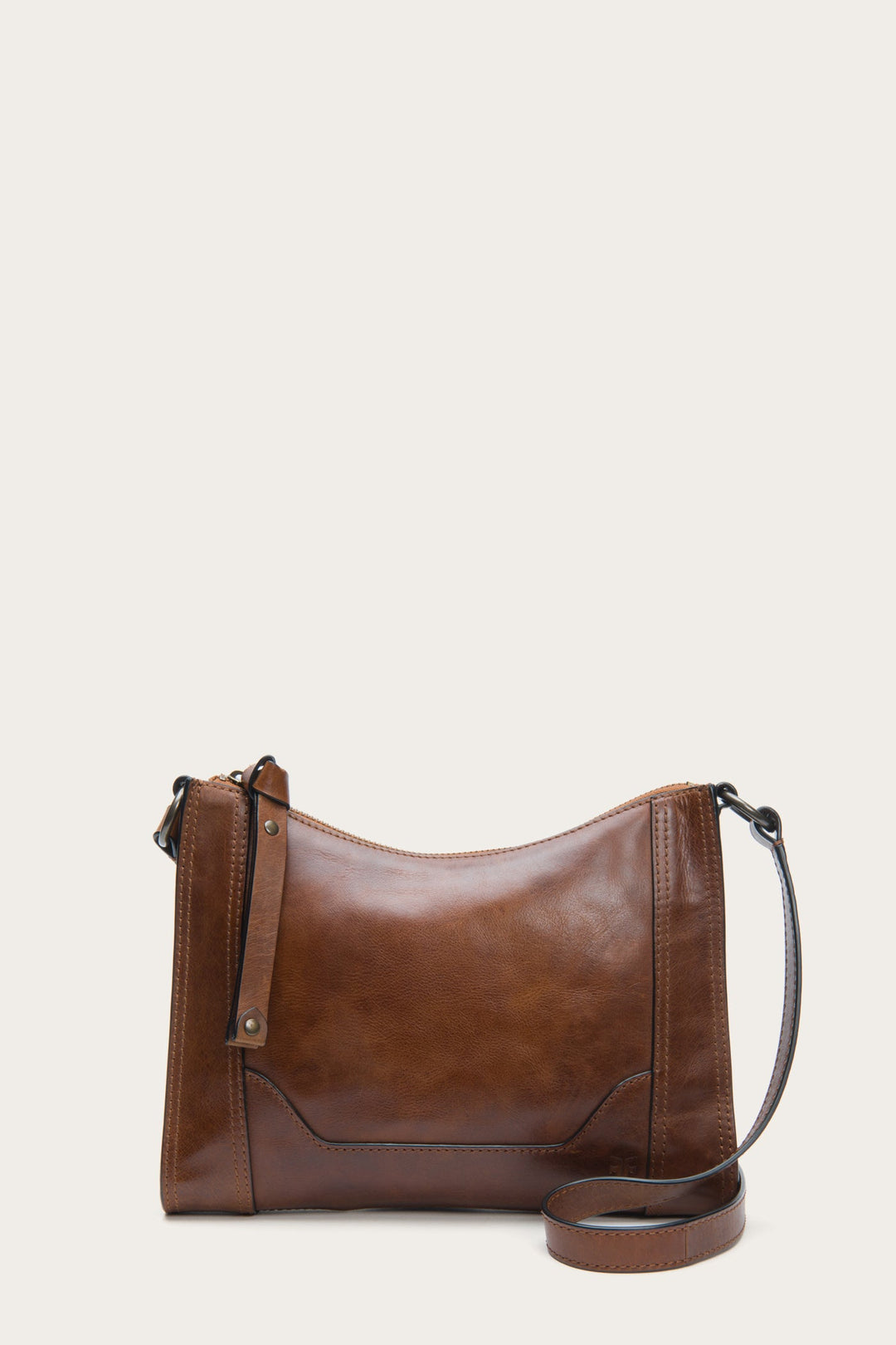 Frye Featured | Melissa Cognac Zip Crossbody