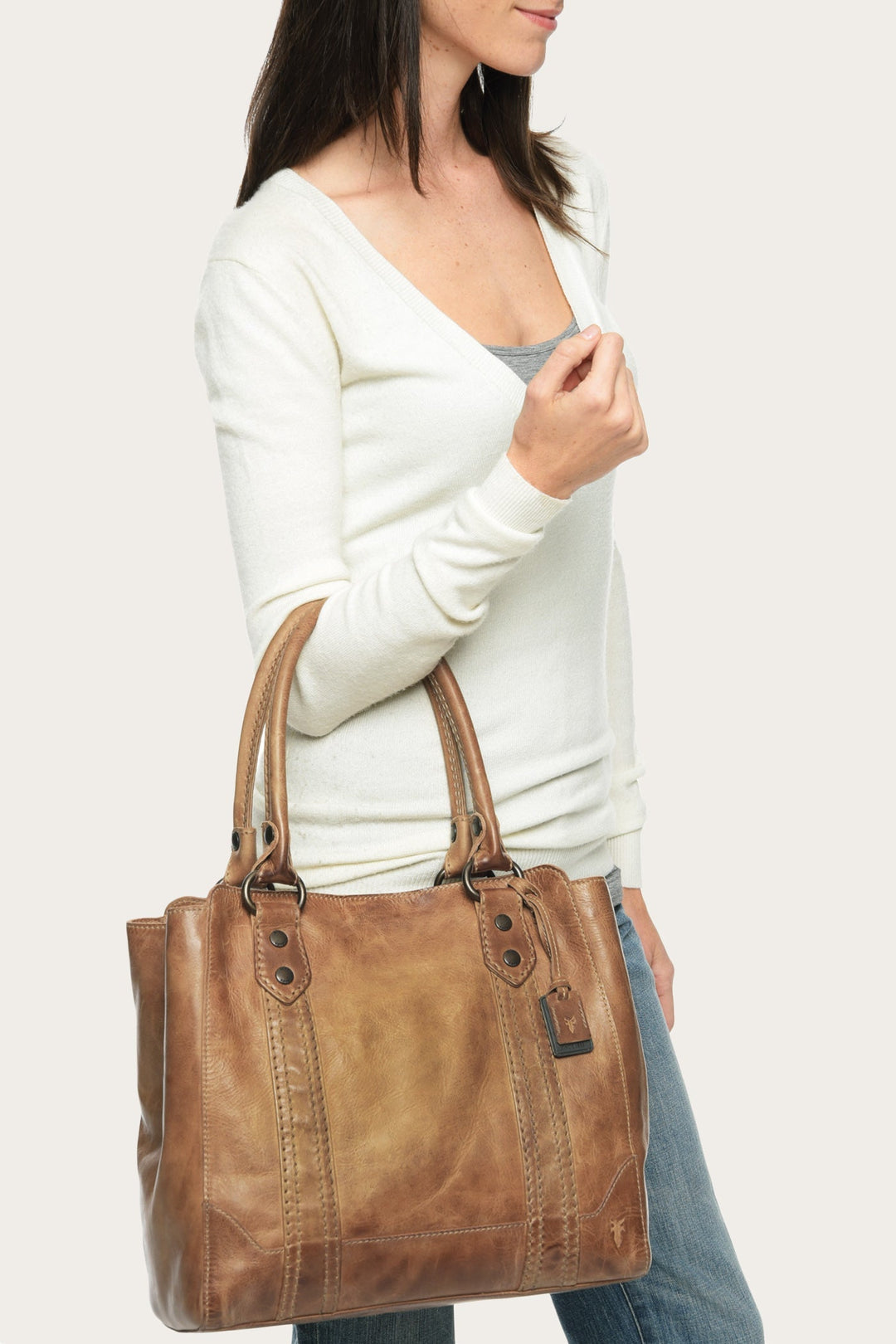 Frye Premium | Melissa Beige Tote