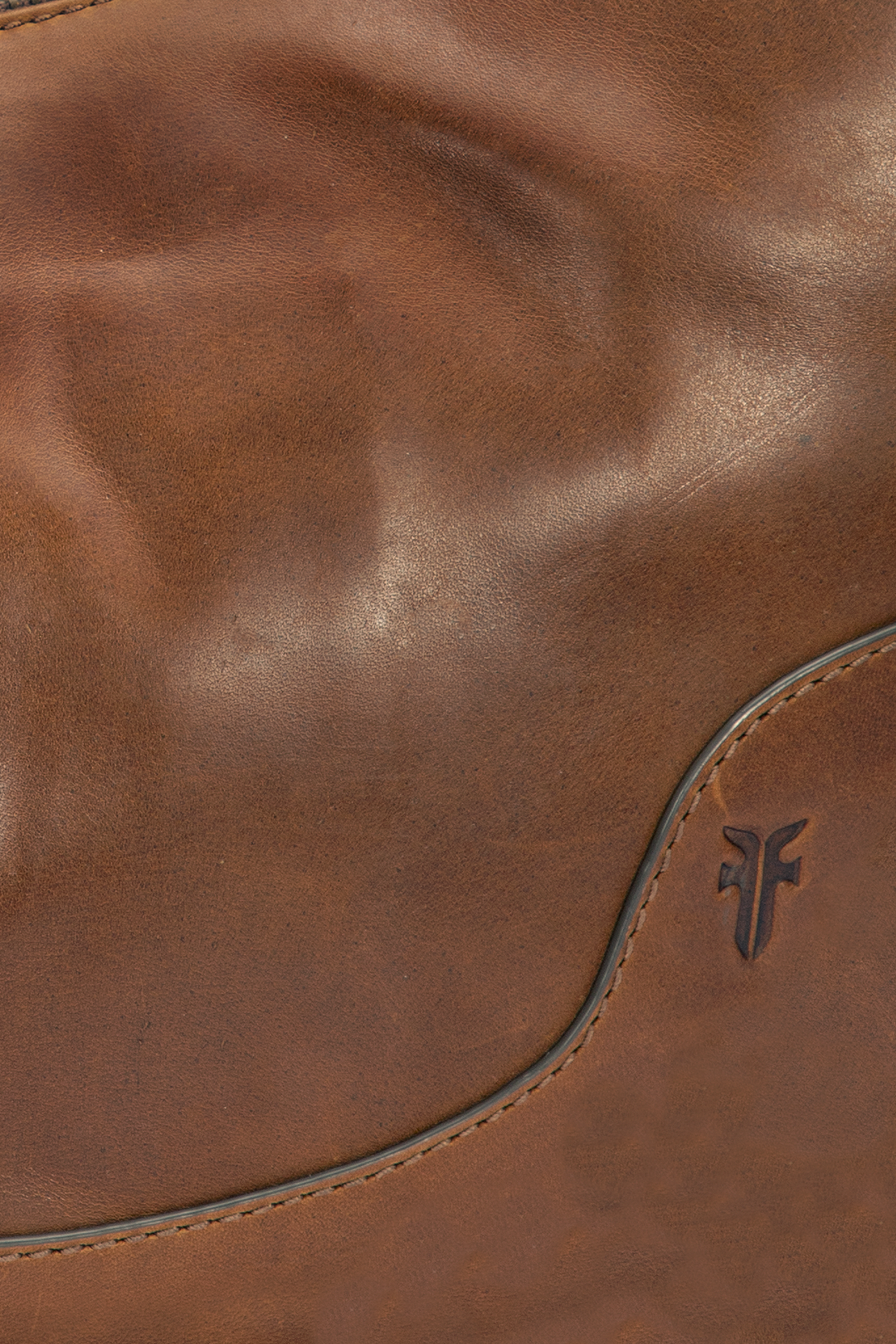 Frye Featured | Melissa Cognac Crescent Hobo