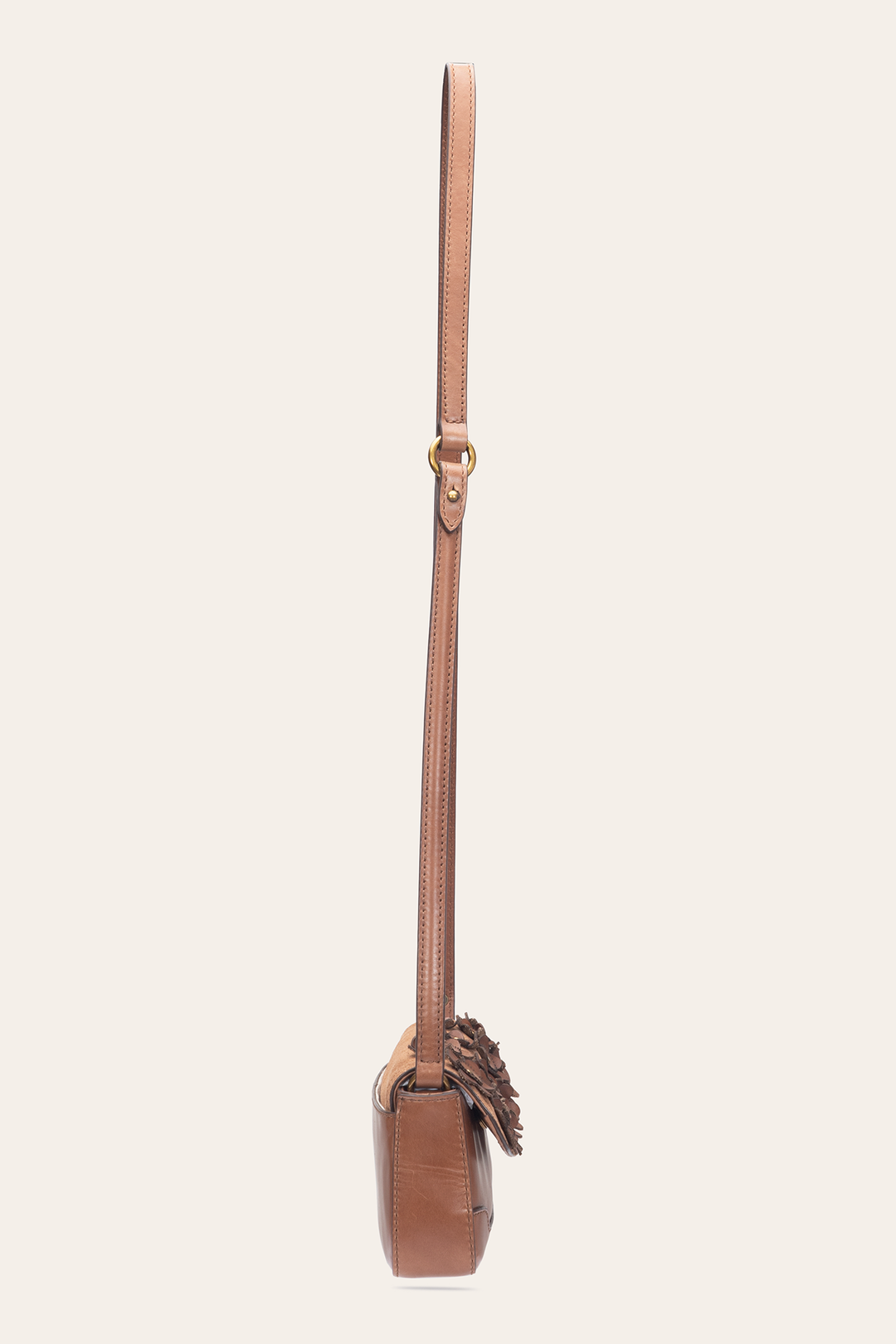 Frye Discount | Cognac Melissa Floral Convertible Mini Flap