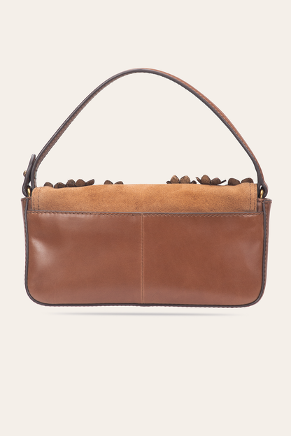 Frye Discount | Cognac Melissa Floral Convertible Mini Flap