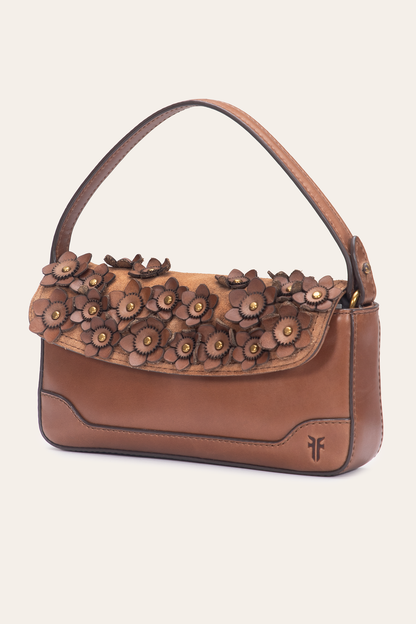 Frye Discount | Cognac Melissa Floral Convertible Mini Flap