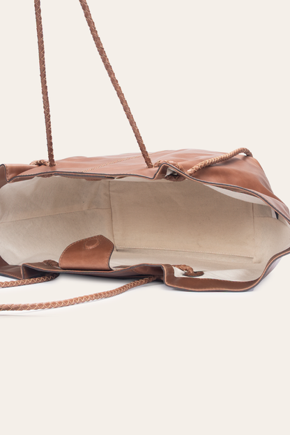 Frye Latest | Cognac Caroline Shopper