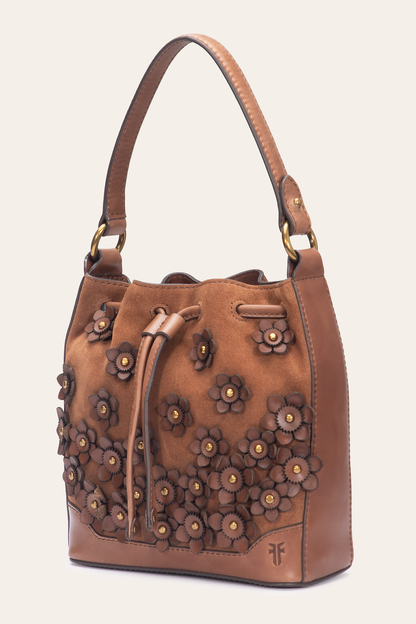 Frye Featured | Cognac Melissa Floral Convertible Bucket