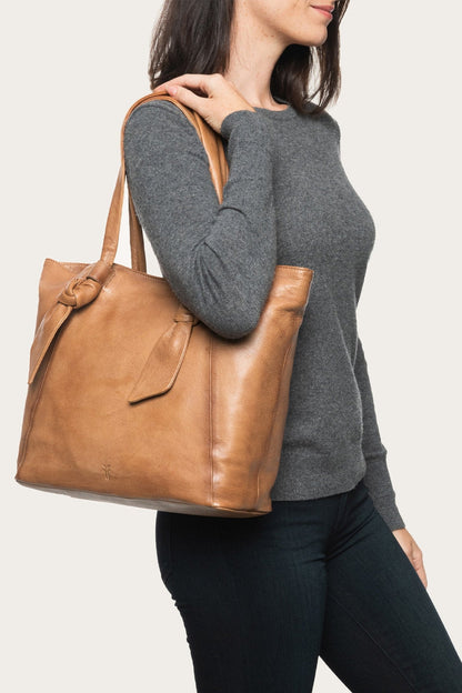 Frye Premium | Nora Beige Knotted Tote
