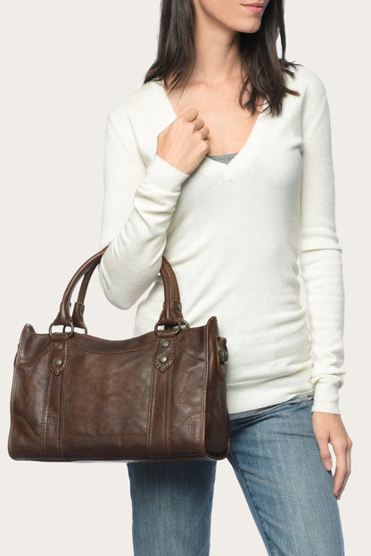Frye Best Seller | Melissa Dark Brown Satchel