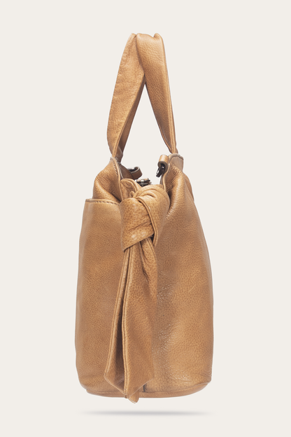 Frye Customer Favorite | Beige Nora Knotted Satchel