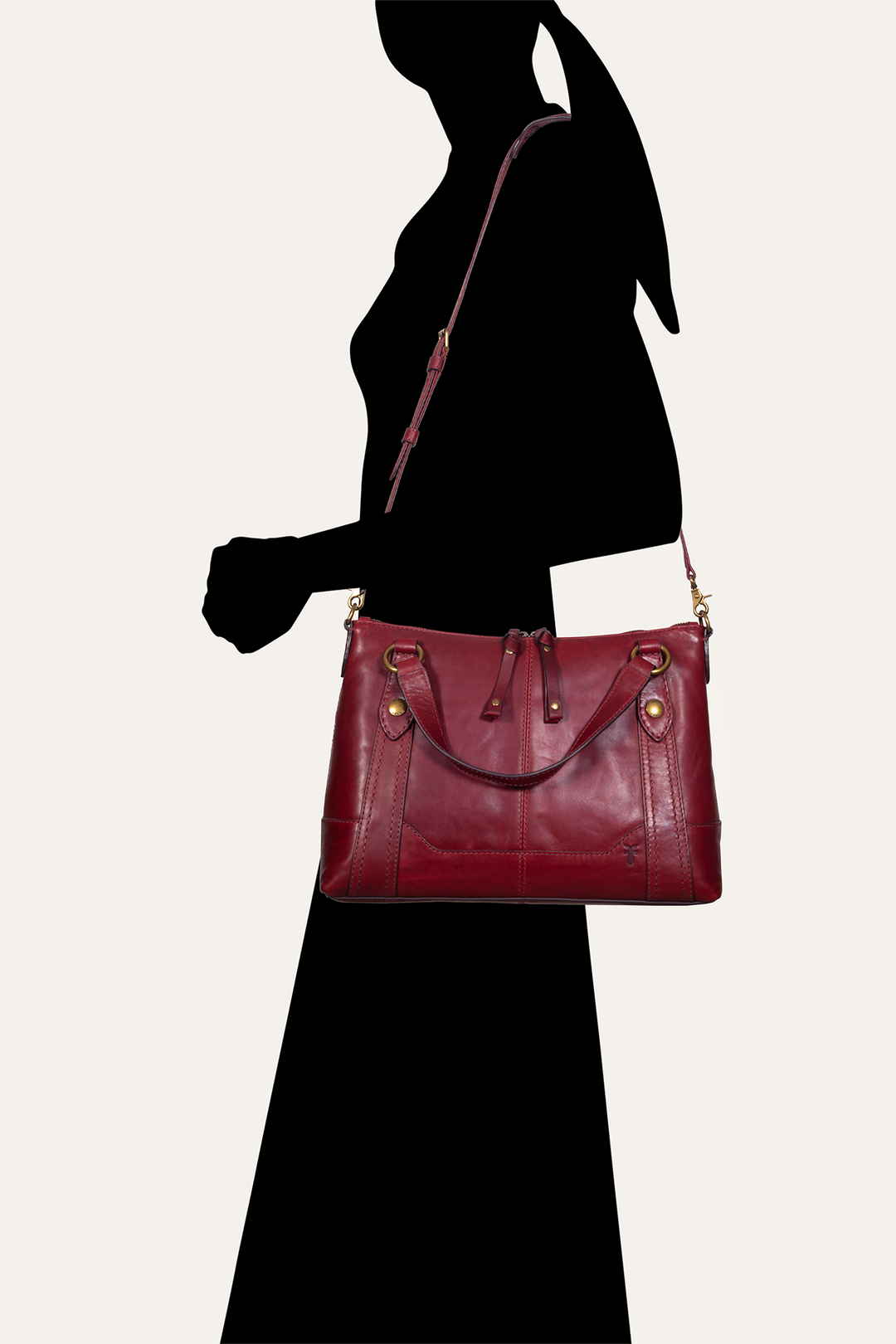 Frye Popular | Berry Lacquer Melissa Medium Satchel