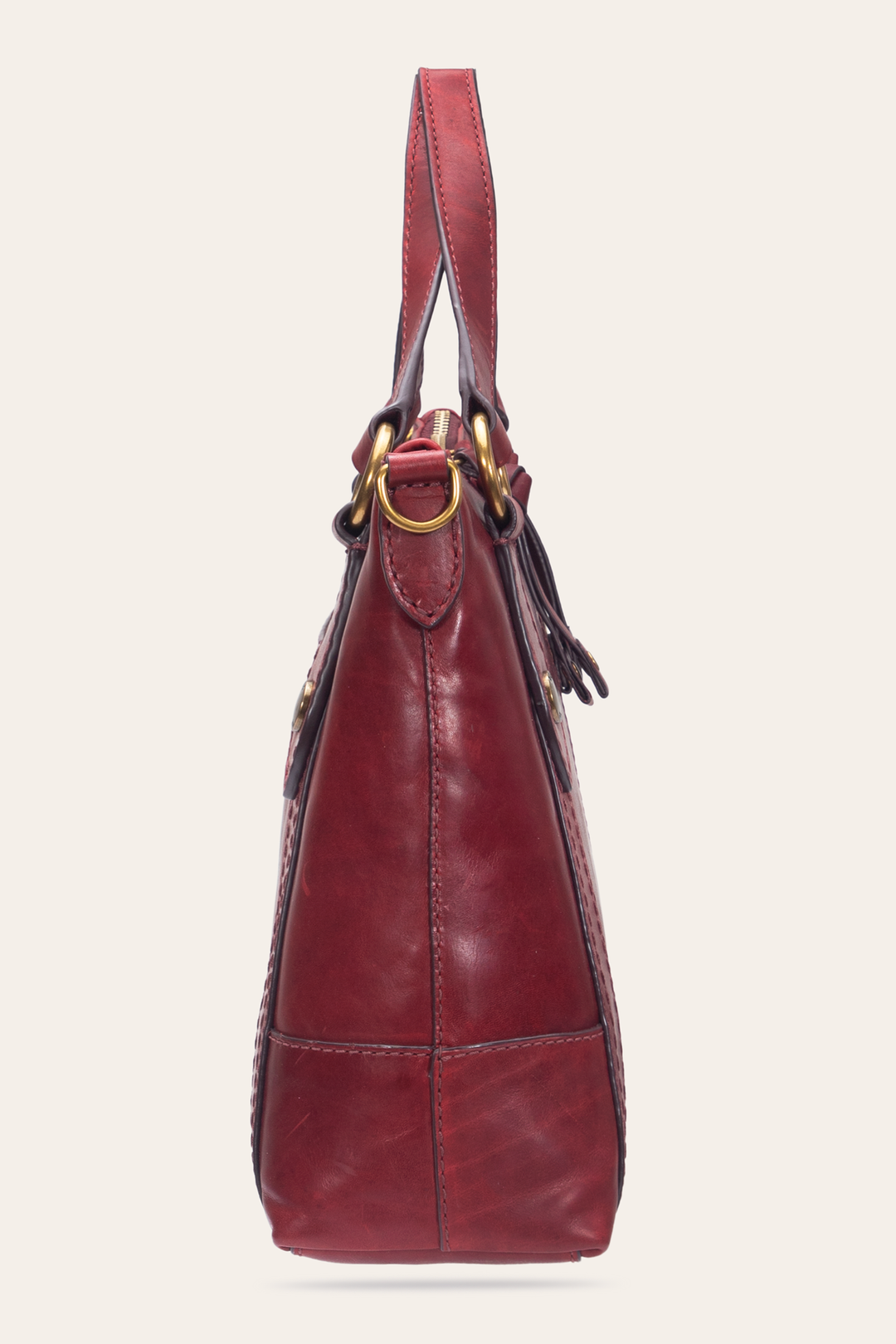 Frye Popular | Berry Lacquer Melissa Medium Satchel