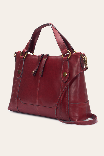 Frye Popular | Berry Lacquer Melissa Medium Satchel