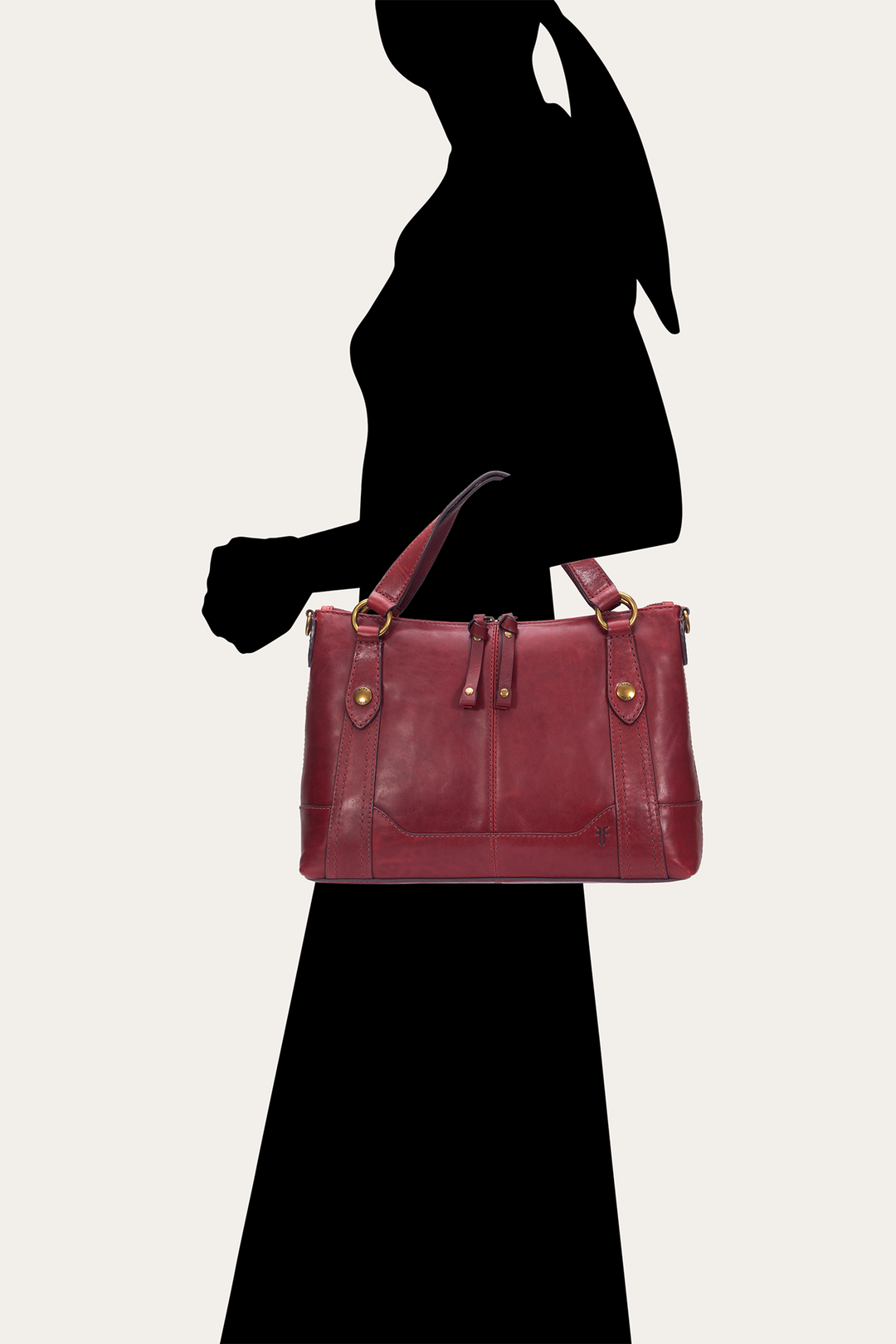 Frye Popular | Berry Lacquer Melissa Medium Satchel