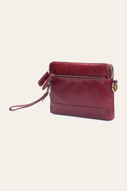 Frye Sale | Berry Lacquer Melissa Crossbody Wristlet