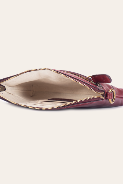 Frye Sale | Berry Lacquer Melissa Crossbody Wristlet