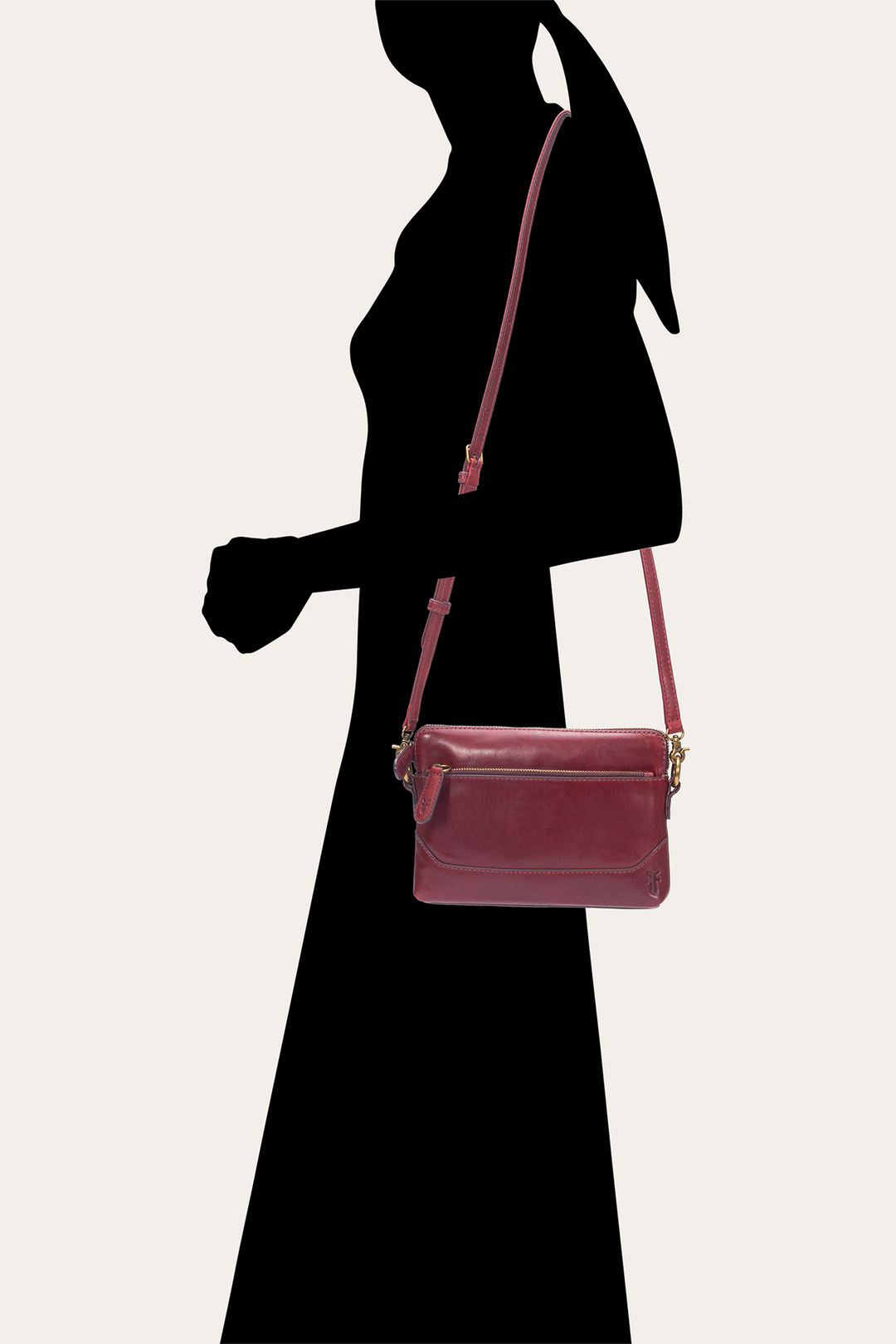 Frye Sale | Berry Lacquer Melissa Crossbody Wristlet