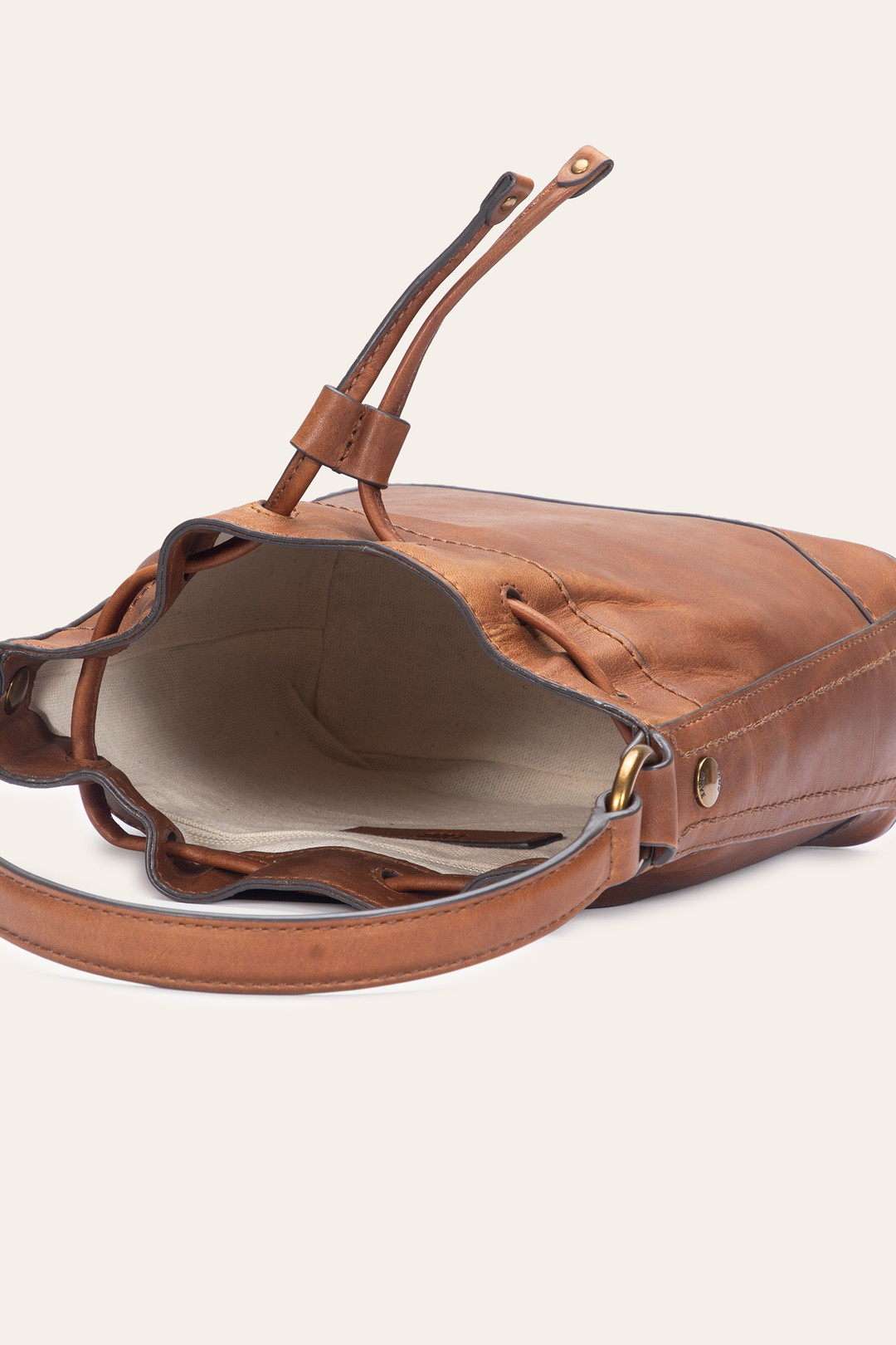 Frye Discount | Cognac Melissa Convertible Bucket