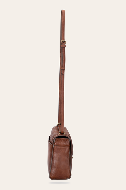 Frye Everyday | Alex Cognac Flap Shoulder