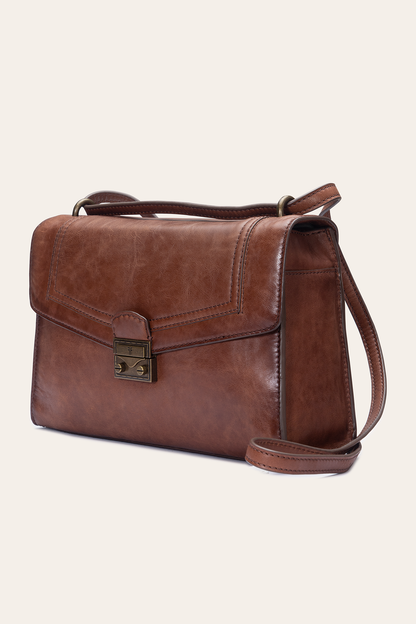 Frye Everyday | Alex Cognac Flap Shoulder