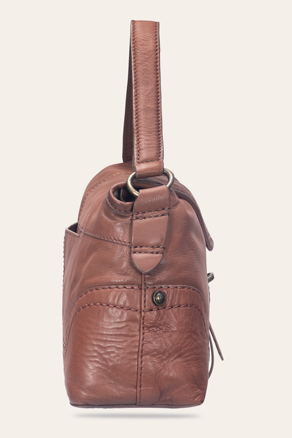 Frye Sale | Campus Cognac Shoulder