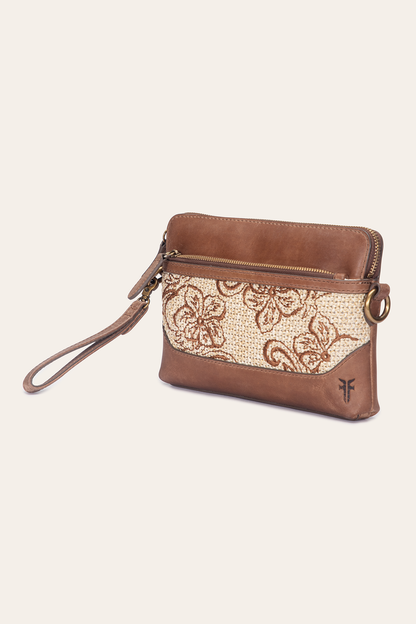 Frye Hot Sale | Women's Floral Crossbody Wristlet Wallet