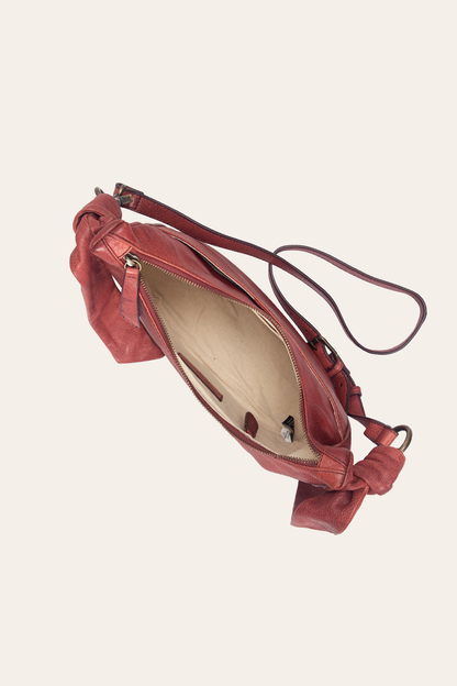 Frye Hot Sale | Nora Knotted Crossbody in Burgundy