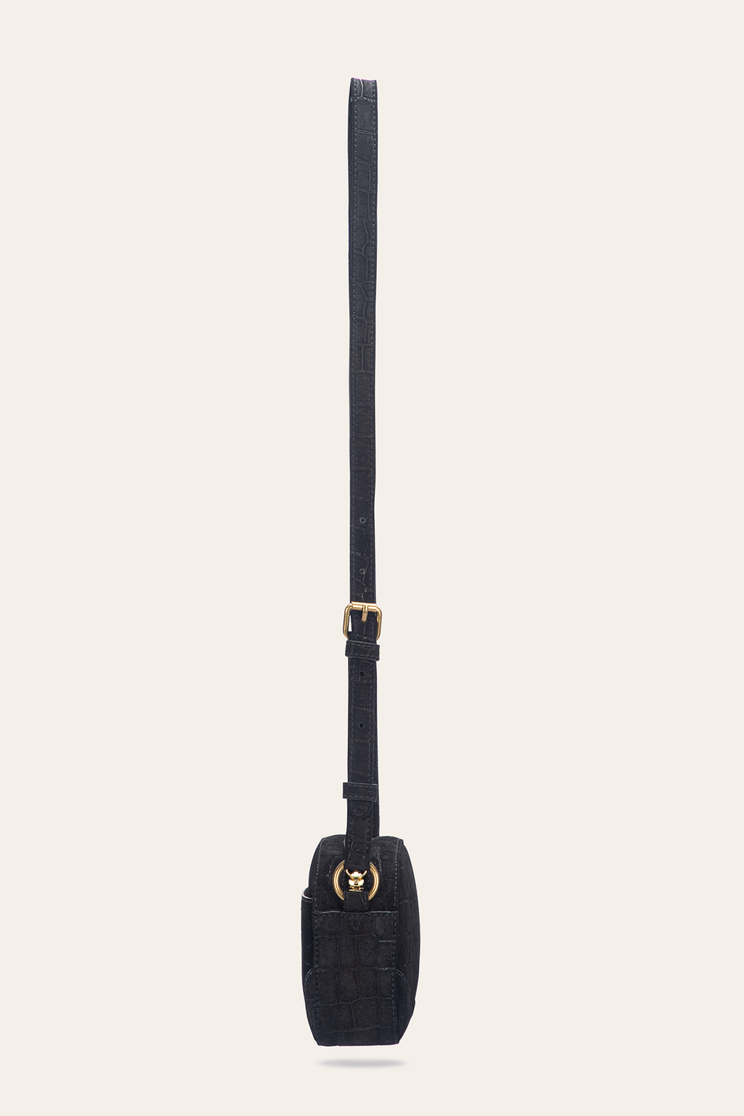 Frye Everyday | Melissa Black Sueded Croco Camera