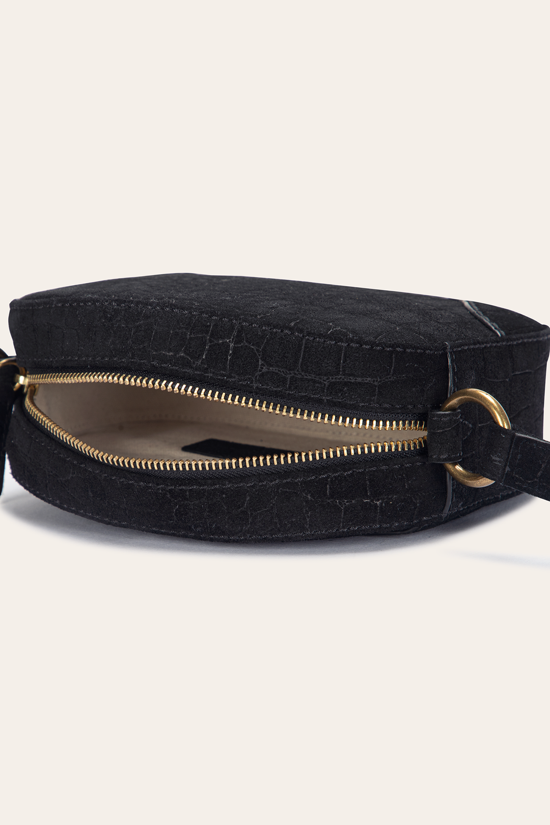 Frye Everyday | Melissa Black Sueded Croco Camera