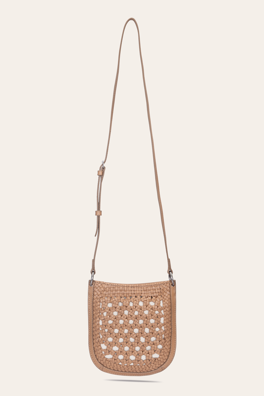 Frye Featured | Women's Ella Mini Crossbody Bag in Beige