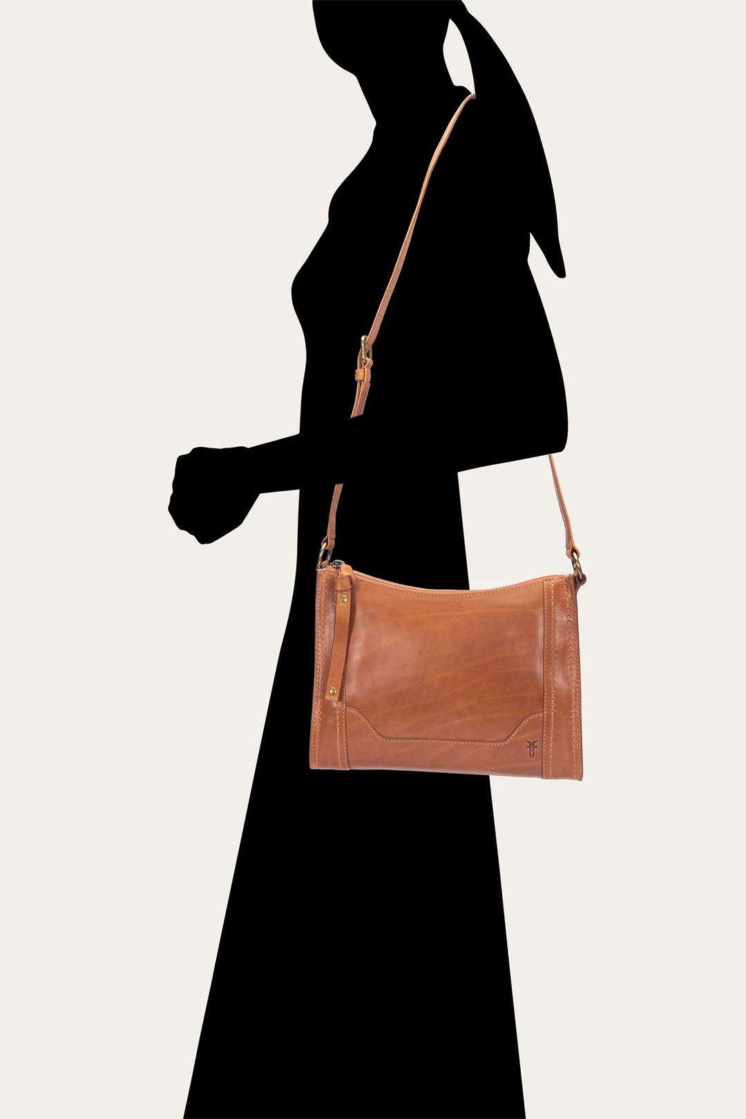 Frye Great Value | Melissa Zip Crossbody in Burnt Terracotta