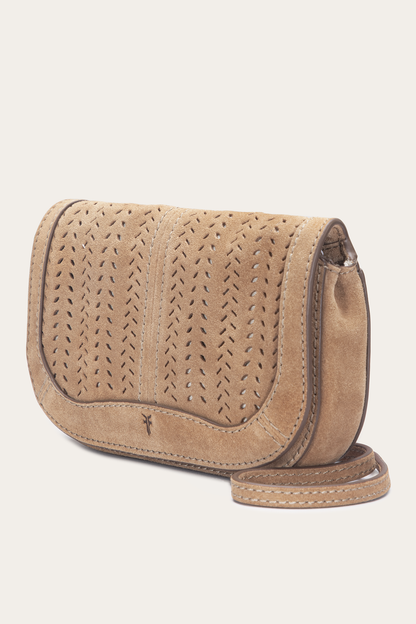 Frye Everyday | Stella Suede Wallet Crossbody in Beige