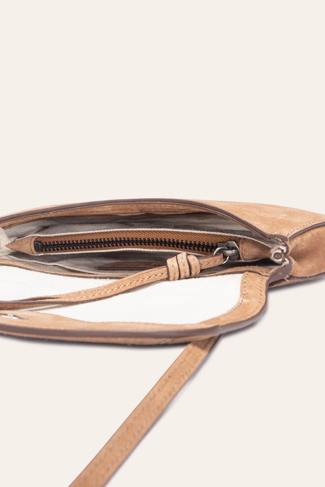 Frye Everyday | Stella Suede Wallet Crossbody in Beige