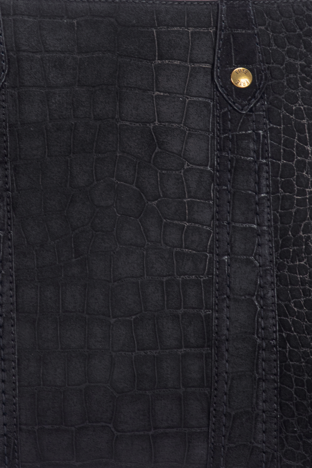 Frye Deals | Melissa Sueded Croco Shopper in Black