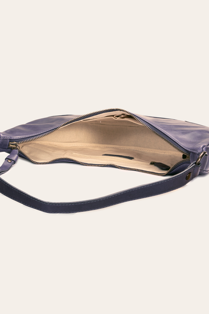 Frye Everyday | Melissa Crescent Hobo in Eggplant