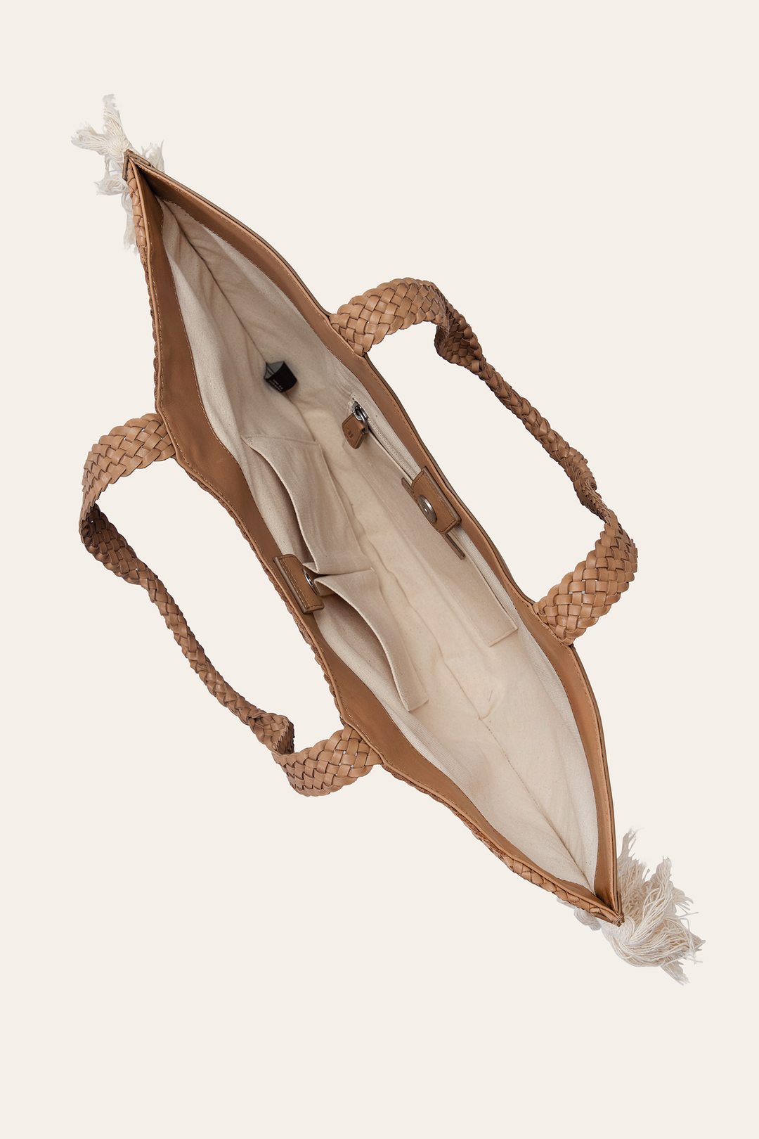 Frye New | Women's Ella Tassel Tote Bag in Beige
