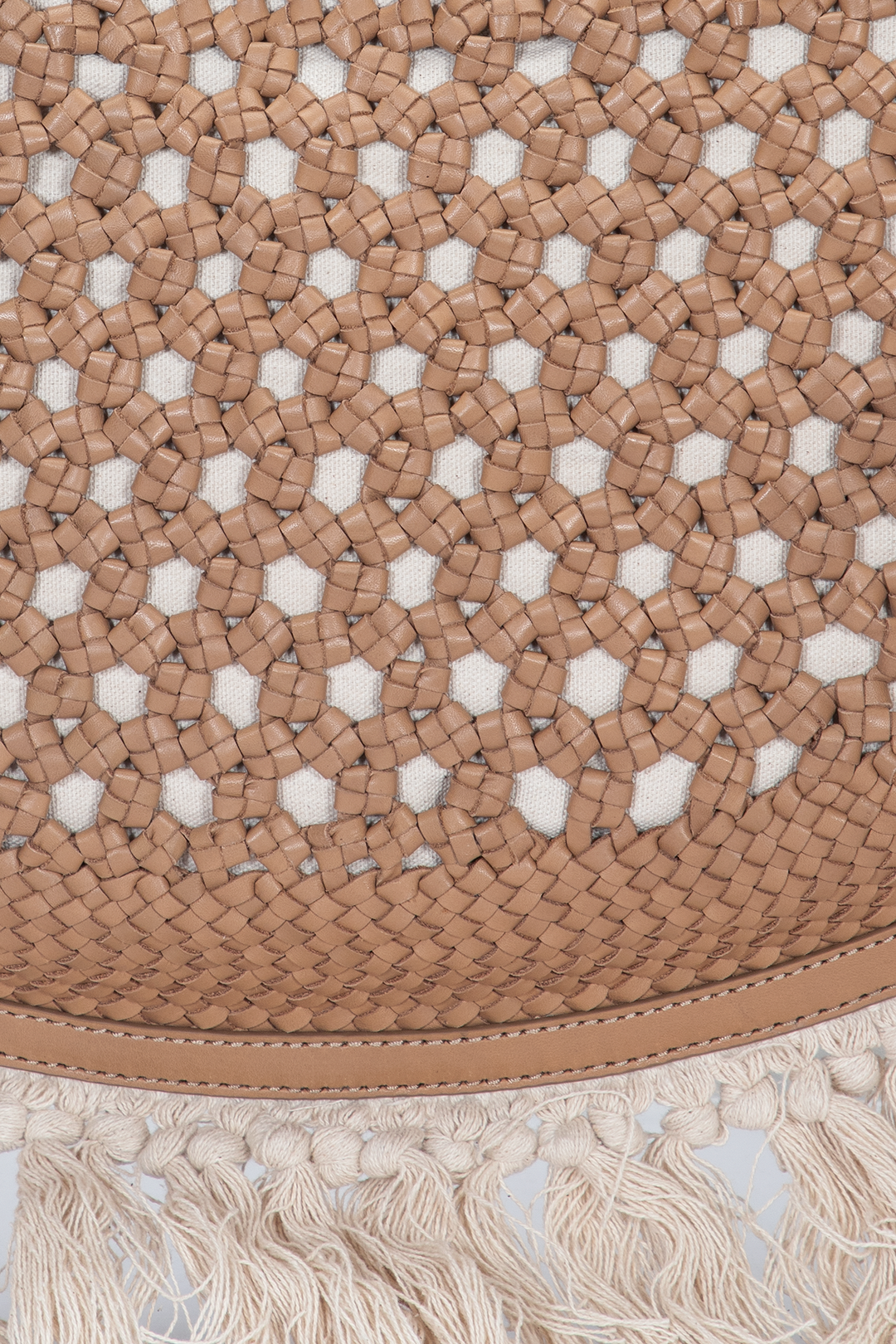 Frye New | Women's Ella Tassel Tote Bag in Beige