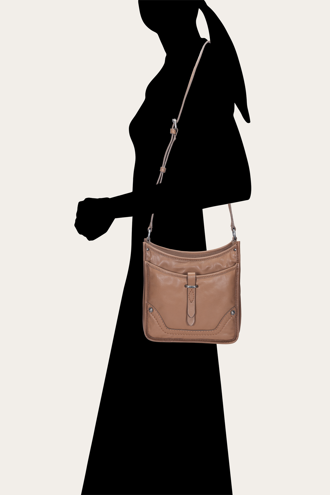 Frye Best Price | Women's Campus Crossbody Bag (Beige)