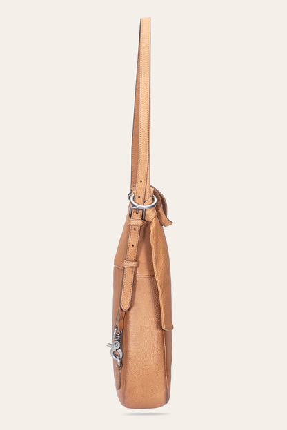 Frye Trusted | Women's Nora Backpack Hobo Bag (Beige)