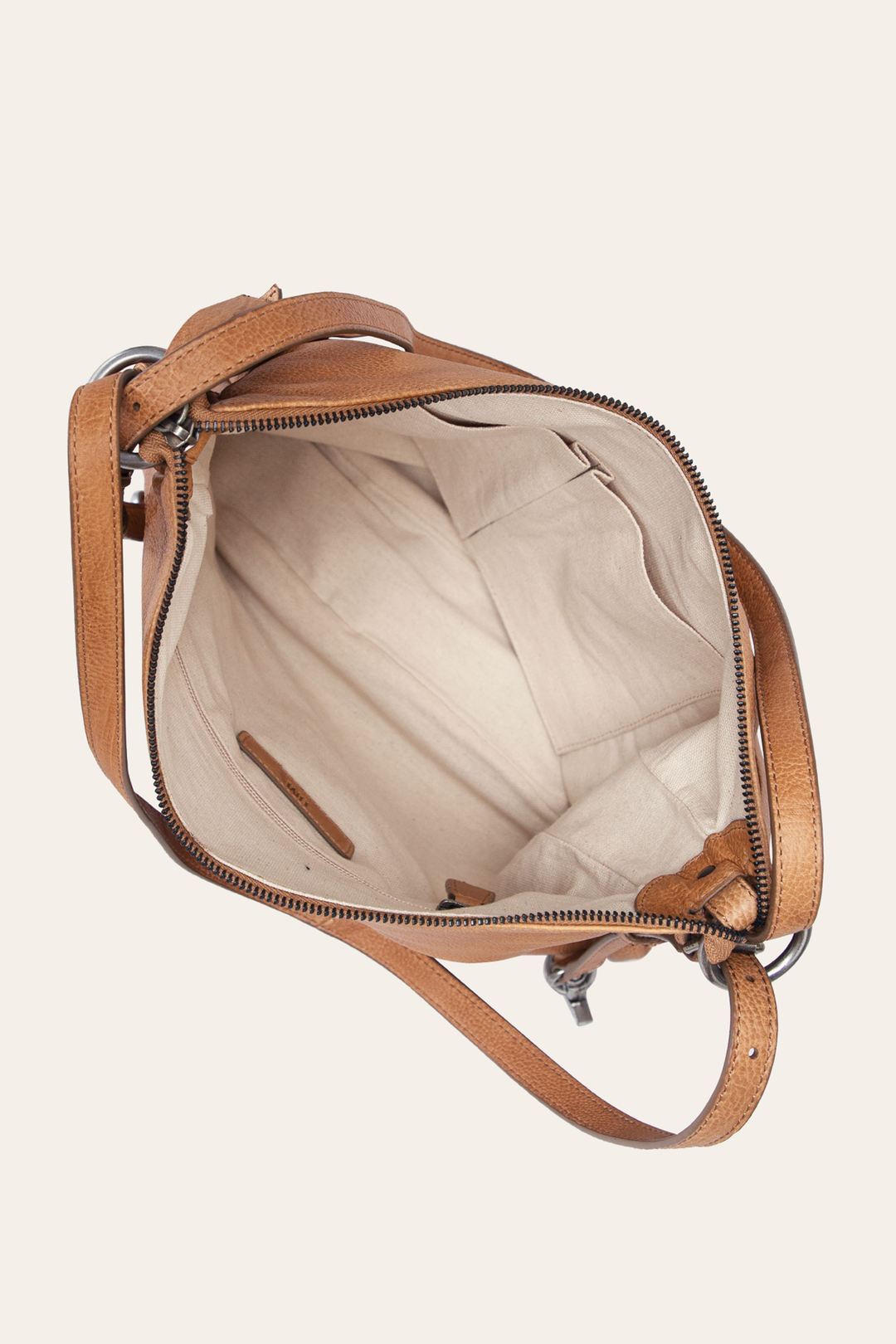 Frye Trusted | Women's Nora Backpack Hobo Bag (Beige)
