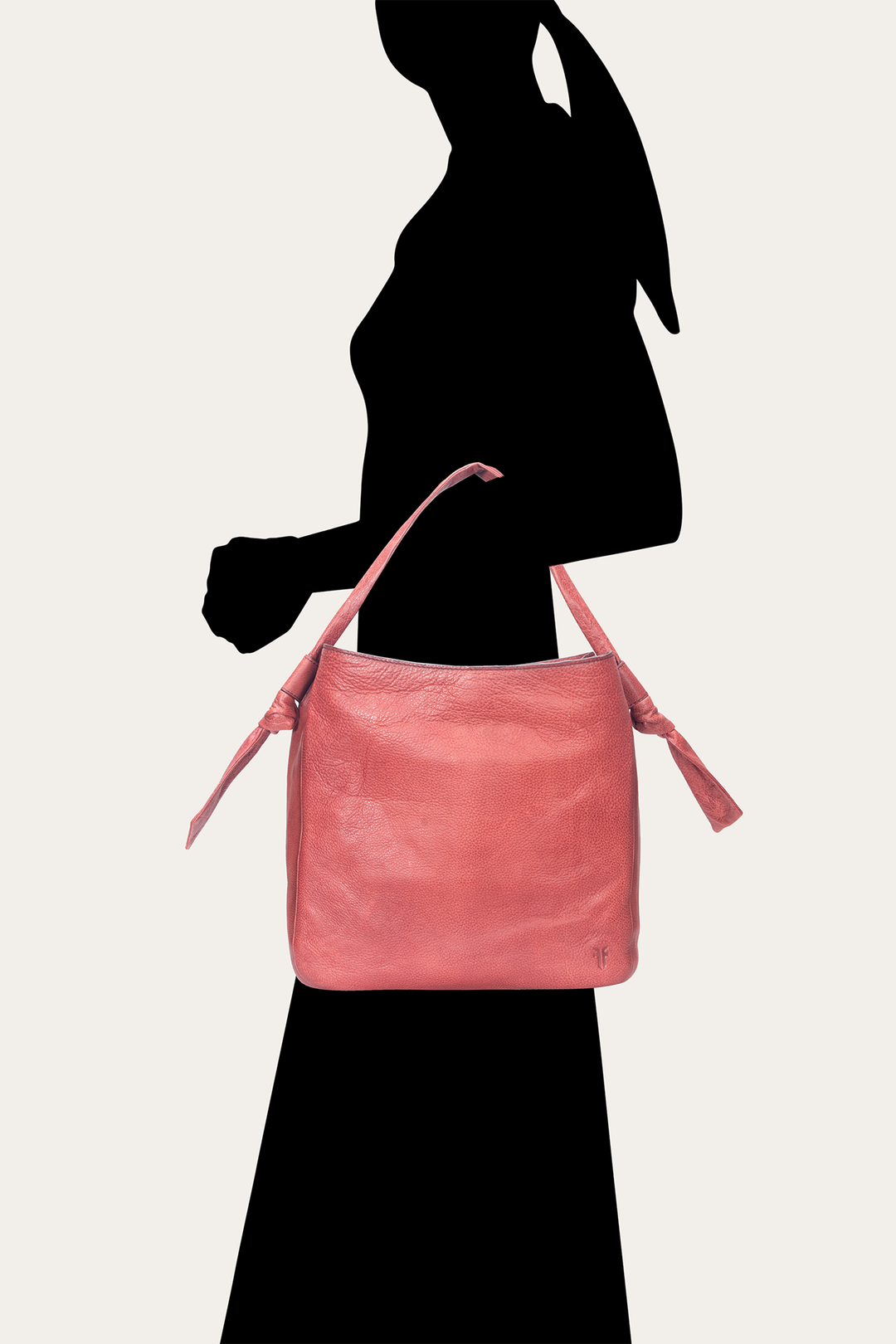 Frye Premium | Nora Knotted Hobo in Burgundy