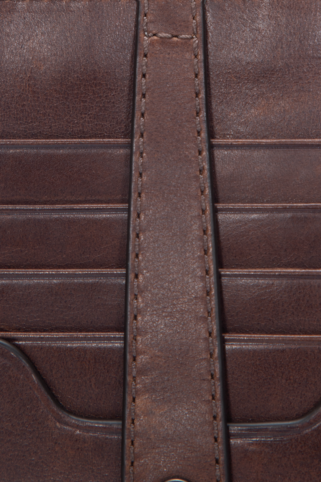 Frye Great Value | Melissa Dark Brown Snap Card Wallet