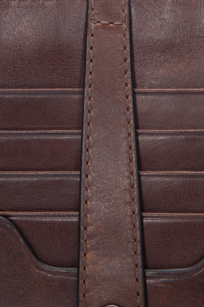 Frye Great Value | Melissa Dark Brown Snap Card Wallet