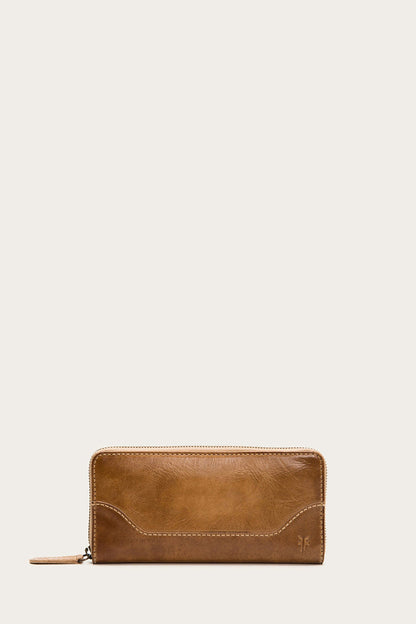 Frye Great Value | Melissa Beige Zip Wallet