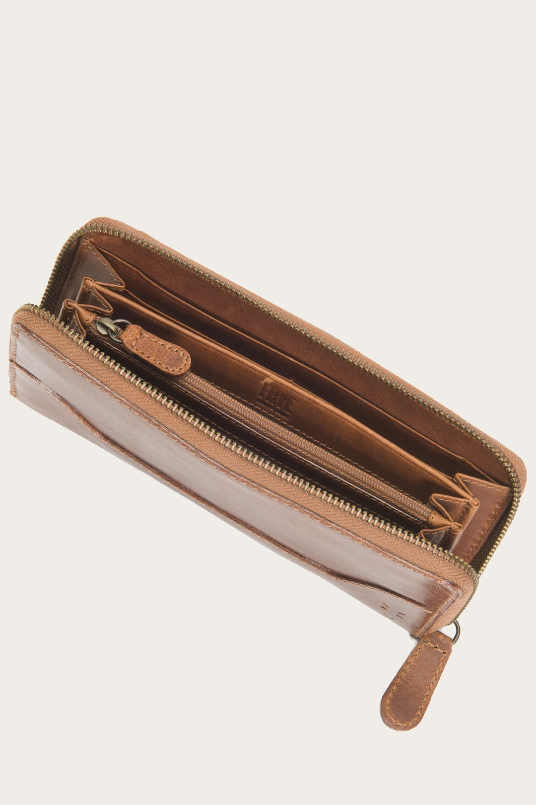 Frye Exclusive | Melissa Cognac Zip Wallet