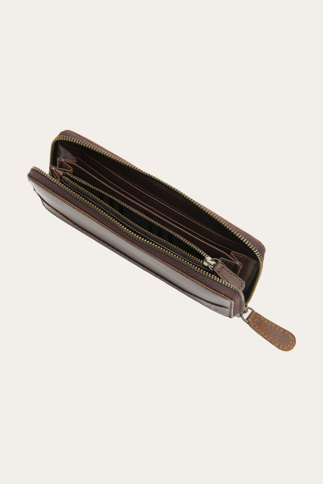 Frye Special Offer | Melissa Dark Brown Zip Wallet