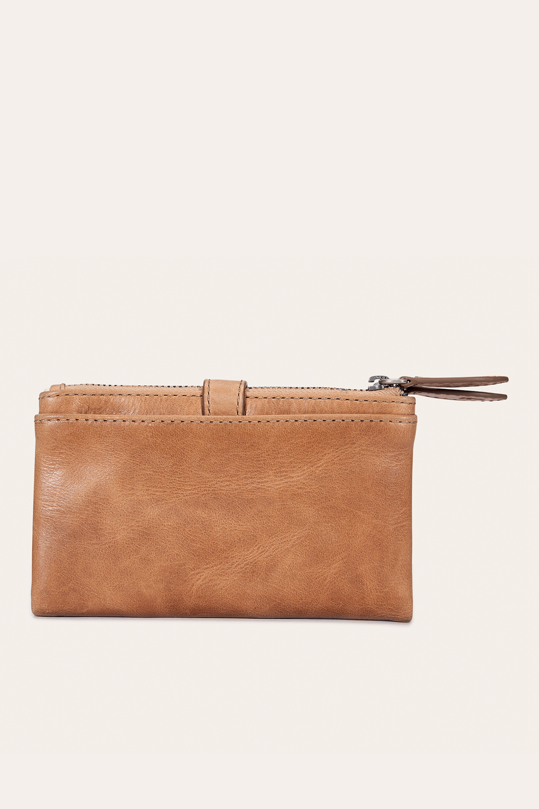 Frye Trending | Melissa Beige Double Zip Wallet