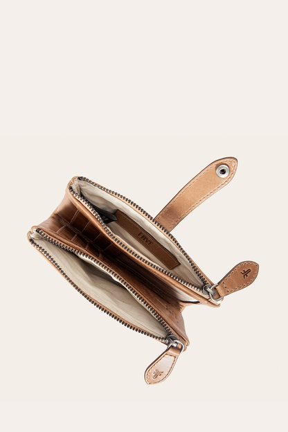 Frye Trending | Melissa Beige Double Zip Wallet