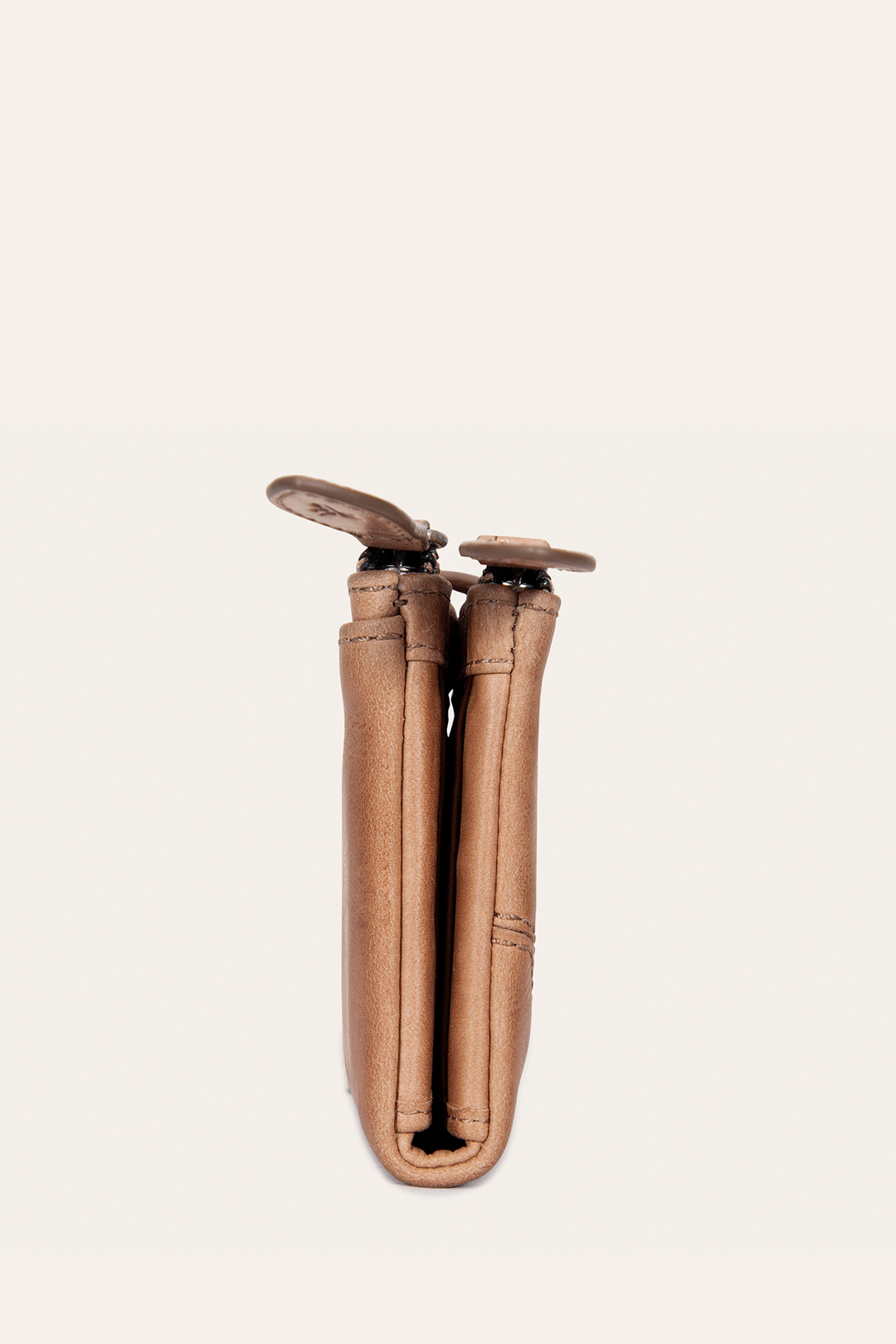 Frye Trending | Melissa Beige Double Zip Wallet