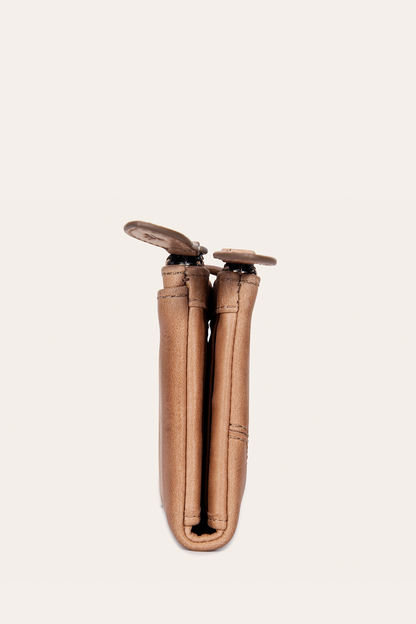 Frye Trending | Melissa Beige Double Zip Wallet