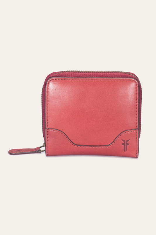 Frye Essential | Melissa Burgundy Small Zip Around