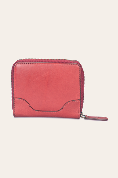 Frye Essential | Melissa Burgundy Small Zip Around